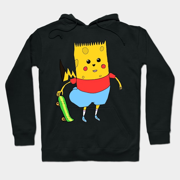 Yellow Cartoon Character Hoodie by blueversion